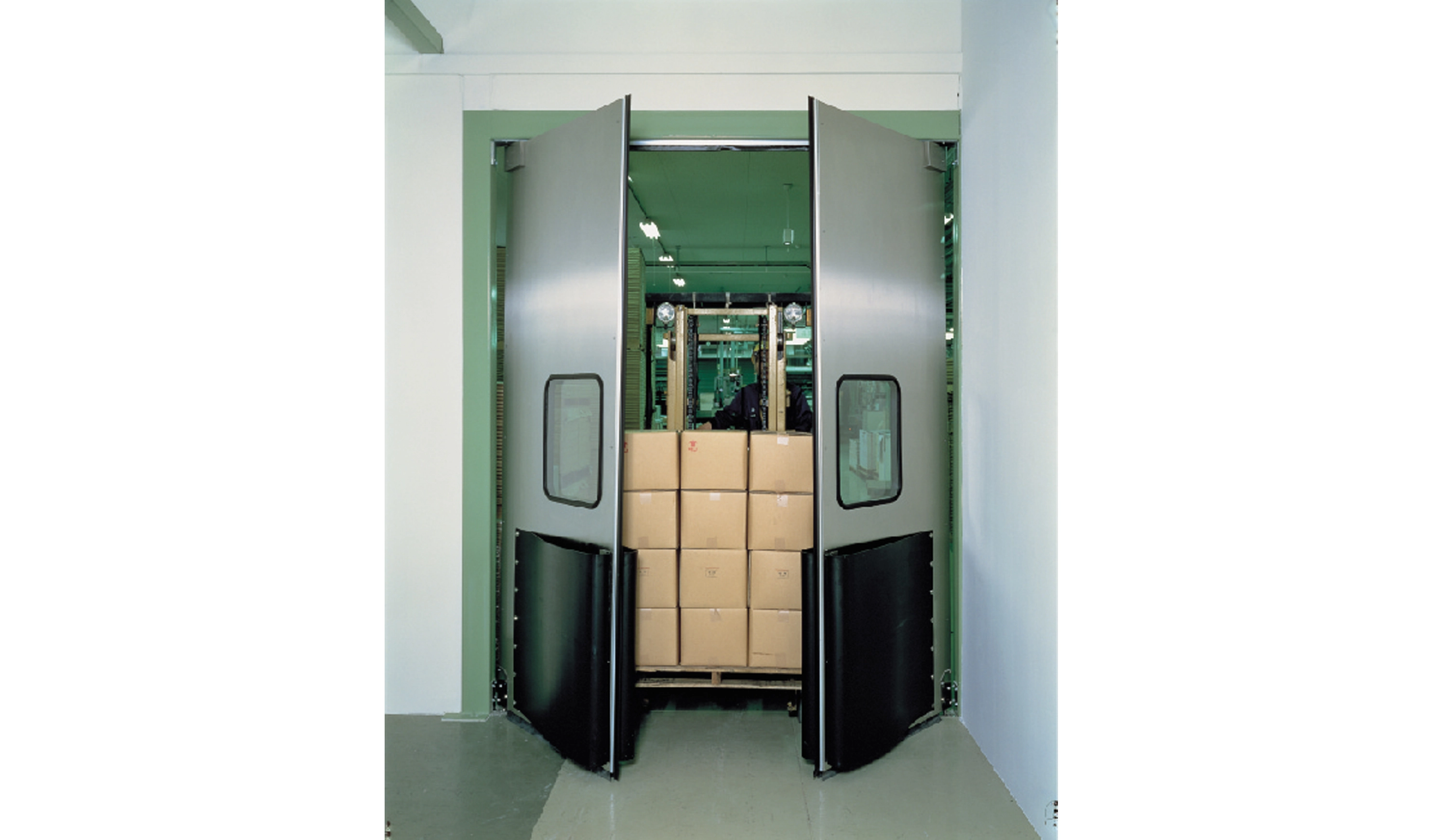 industrial exterior double doors